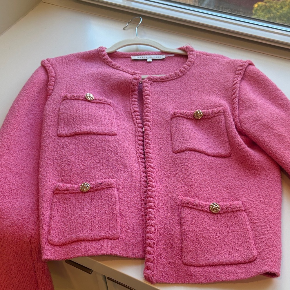 Endless Rose Pink Blazer with Button Details